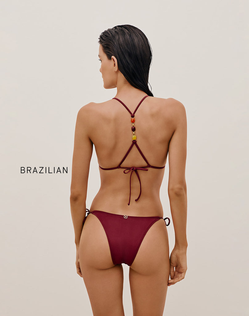 Blueman Bottom Nix Crispy Vermelho High Waisted Brazilian Swimwear