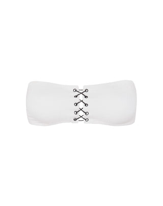 Firenze Blair Bandeau Top - White S