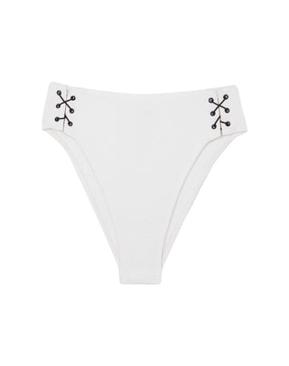 Firenze Blair Gigi Hot Pant Bottom - White Brazilian / XS