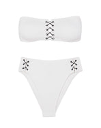 Firenze Blair Gigi Hot Pant Bottom - White Brazilian / XS