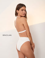 Firenze Gigi Hot Pant Bottom - White Brazilian / XS