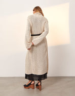 Knit Midi Cardigan - Off White XS