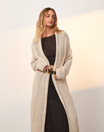 Knit Midi Cardigan - Off White XS