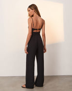 Adalia Sleeveless Jumpsuit - Black XS