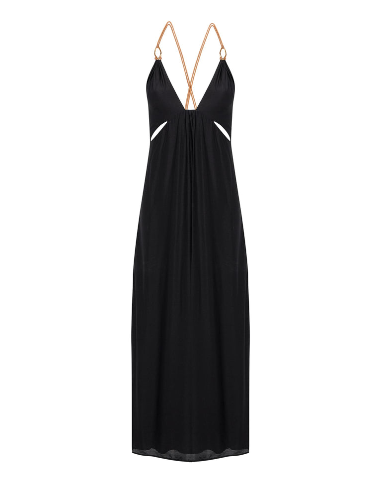 Angie Long Dress - Black XS