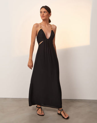 Angie Long Dress - Black