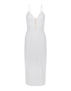 Janet Midi Dress - Off White XS