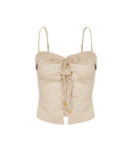 Rubia Sleeveless Top - Natural XS