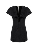 Saskia Short Dress - Black XS