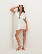 Sasha Short Cover Up - Off White