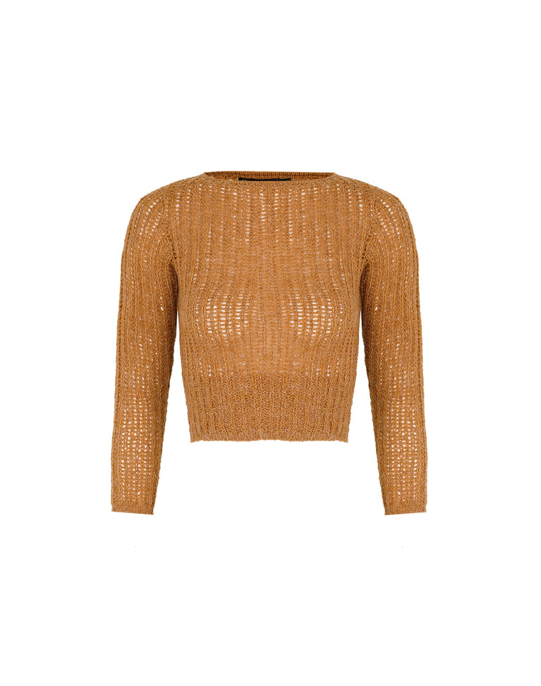 Ronny Pullover Sweater - Caramel XS