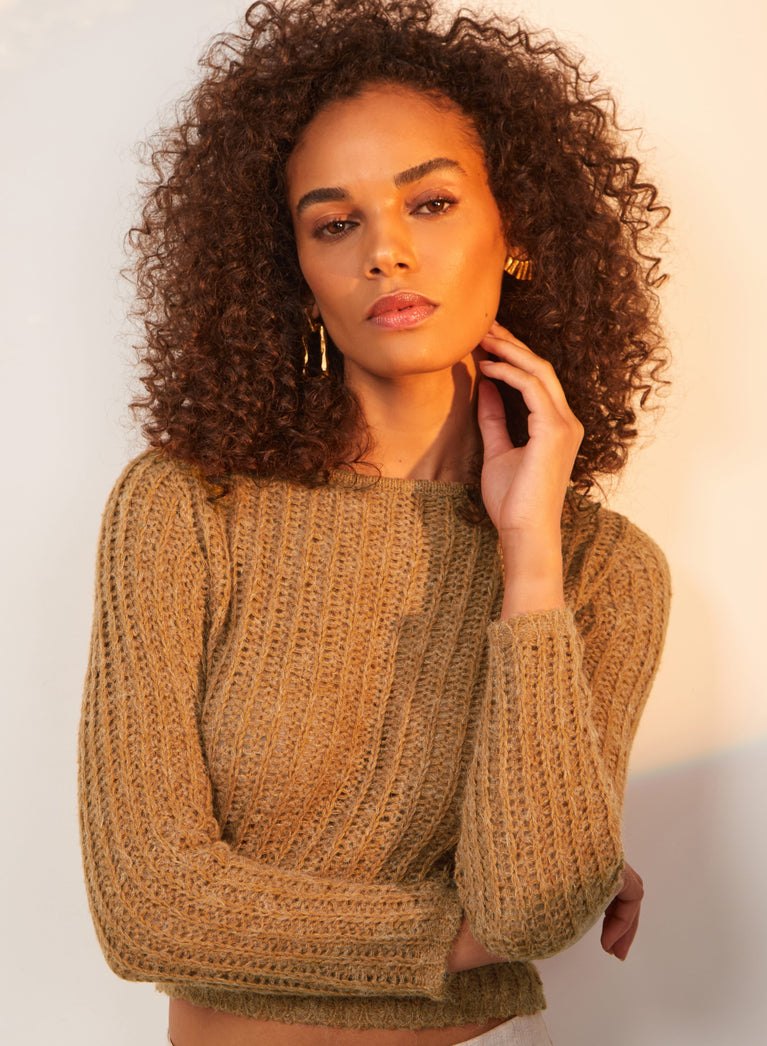 Ronny Pullover Sweater - Caramel XS