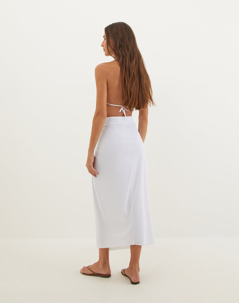 Karen Midi Skirt- Off White