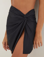 Karen Mini Pareo Skirt - Black