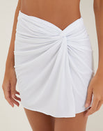 Karen Mini Pareo Skirt - White