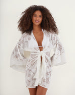 Perola Knot Short Cover Up - Off White