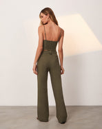 Giulia Tailored Pants - Evergreen XS