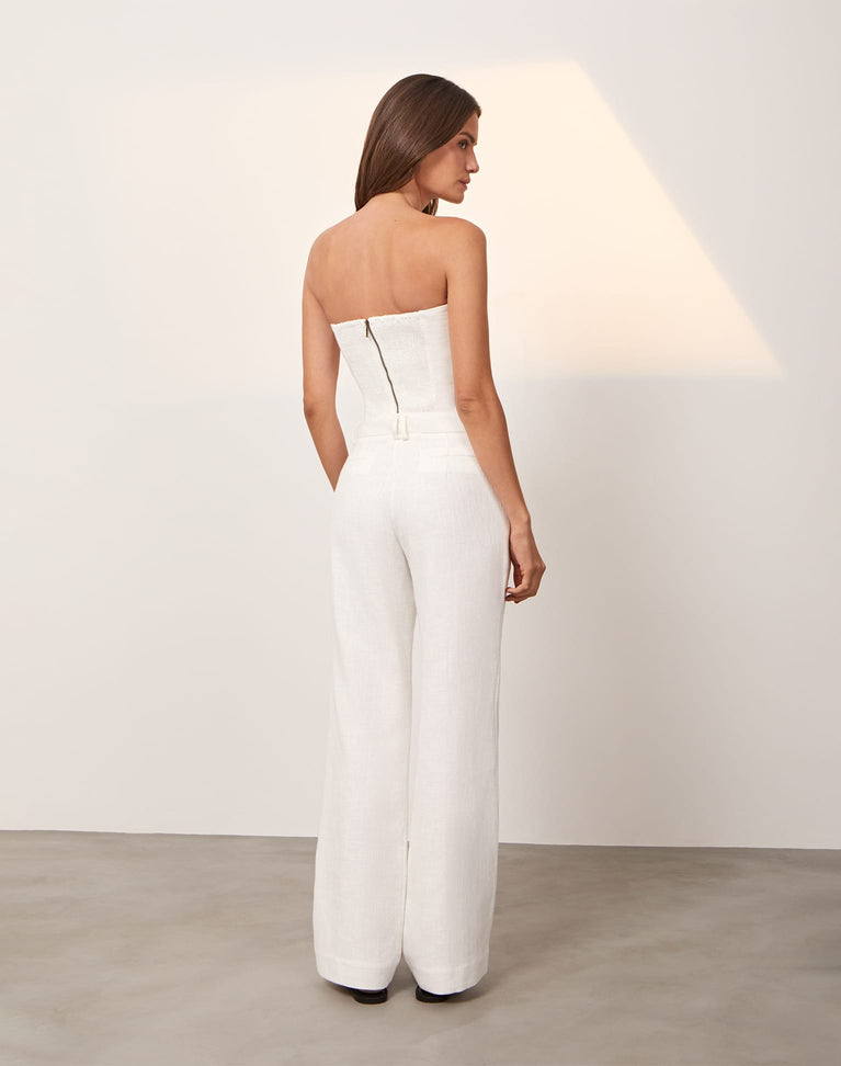 Giulia Tailored Pants - Off White XS