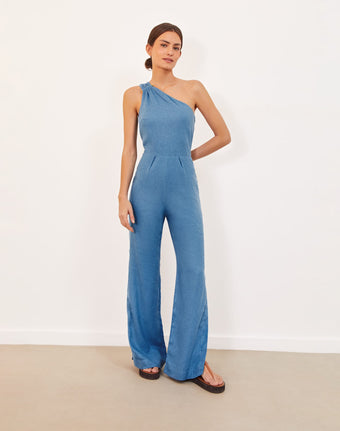 Avery Detail Jumpsuit - Cave