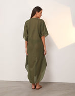 Braid Long Caftan - Evergreen