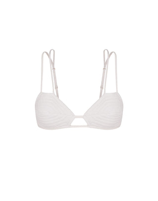 Firenze Esther Parallel Tri Top - White