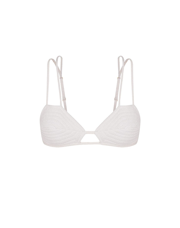 Firenze Esther Parallel Tri Top - White