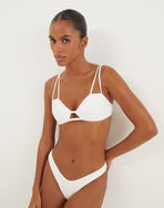 Firenze Esther Parallel Tri Top - White