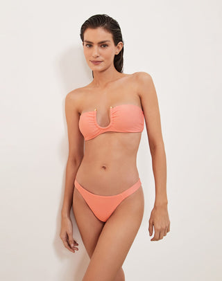 Peach bandeau sale bikini