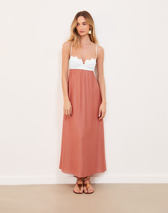 Firenze Imani Long Dress - Off White