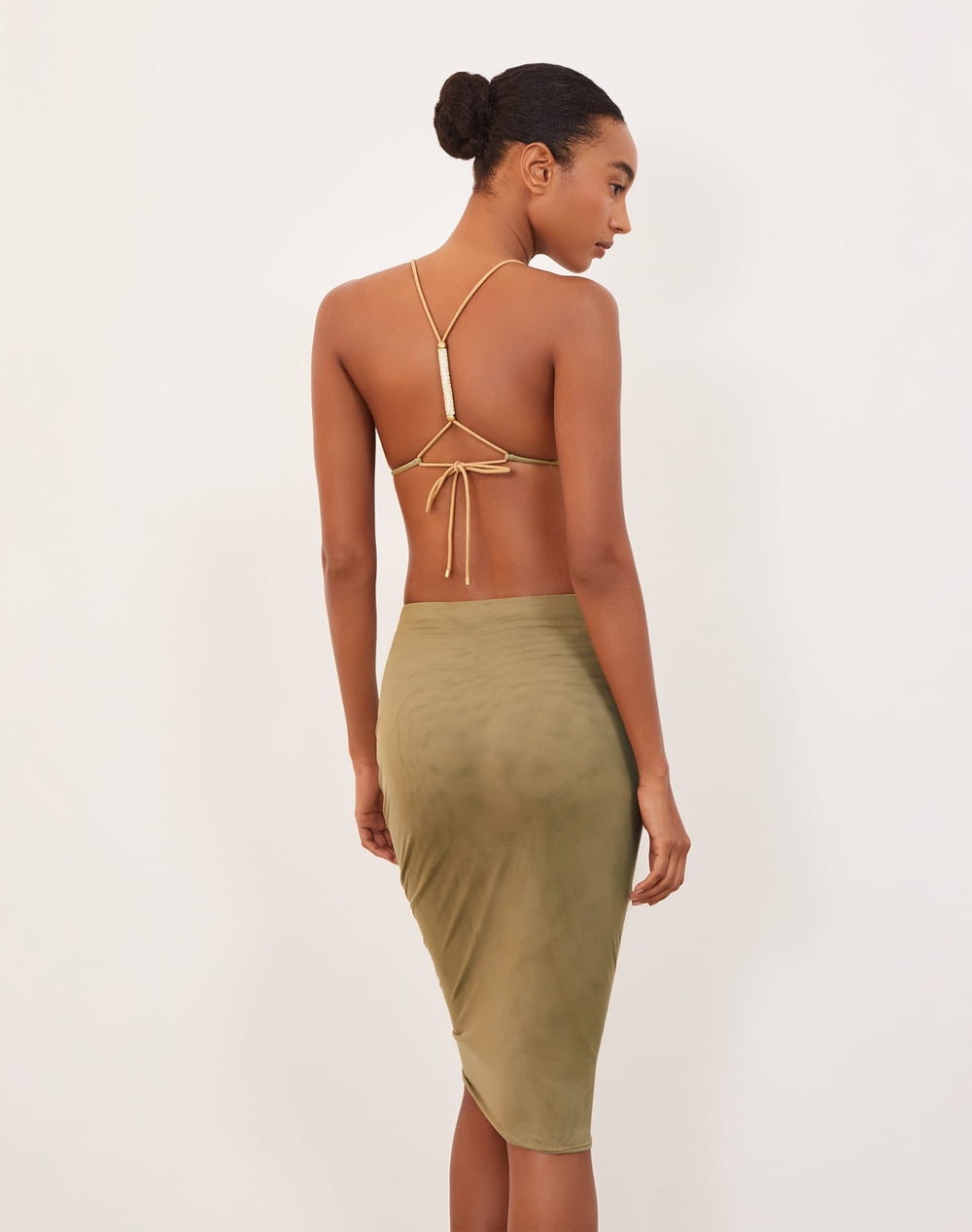 Frida Midi Skirt (exchange only) - Olivine