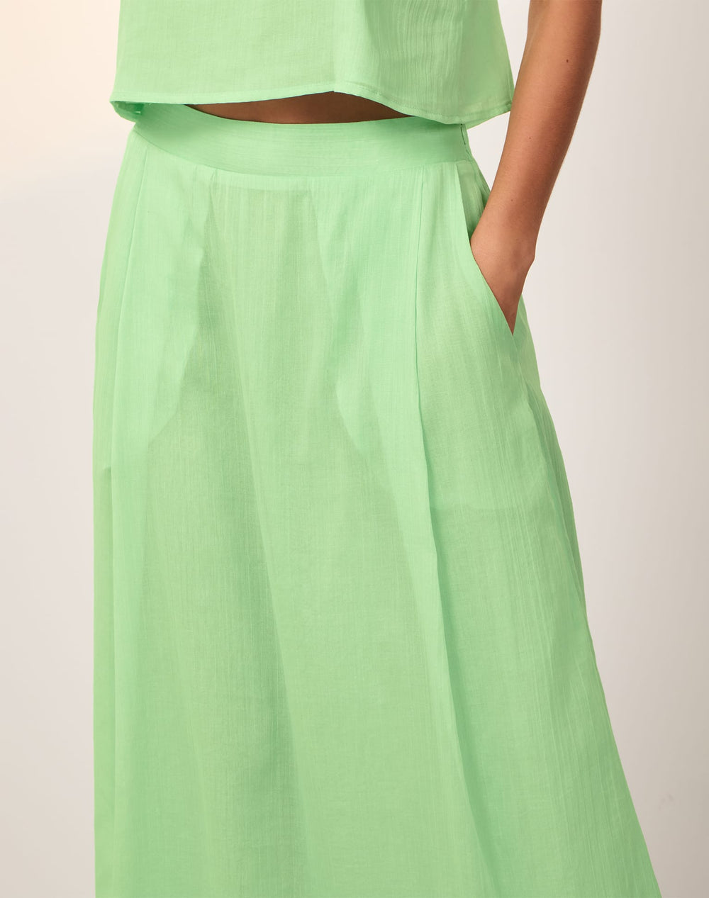 Harlow Long Skirt - Seaside