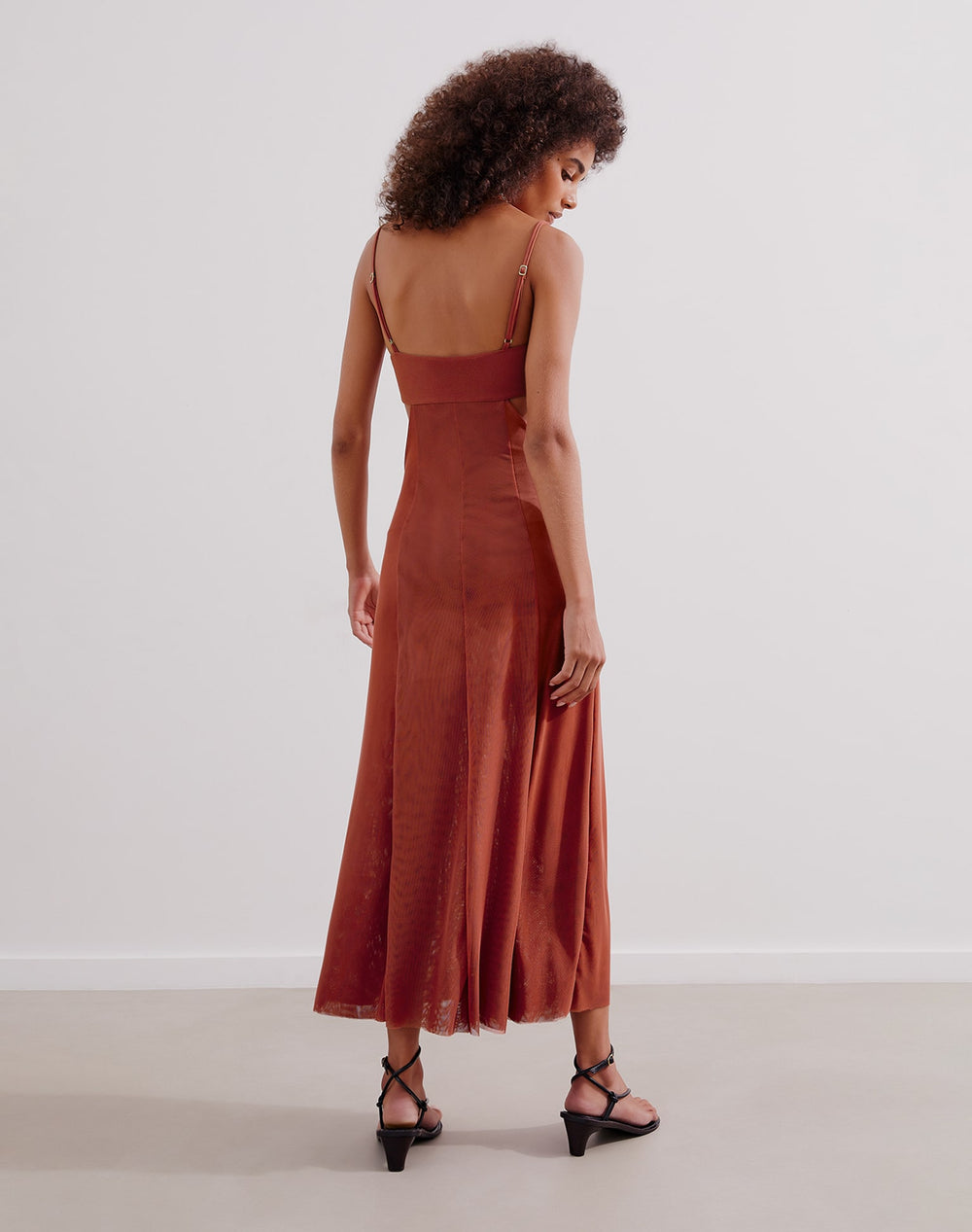 Melinda Long Dress (exchange only) - Brick