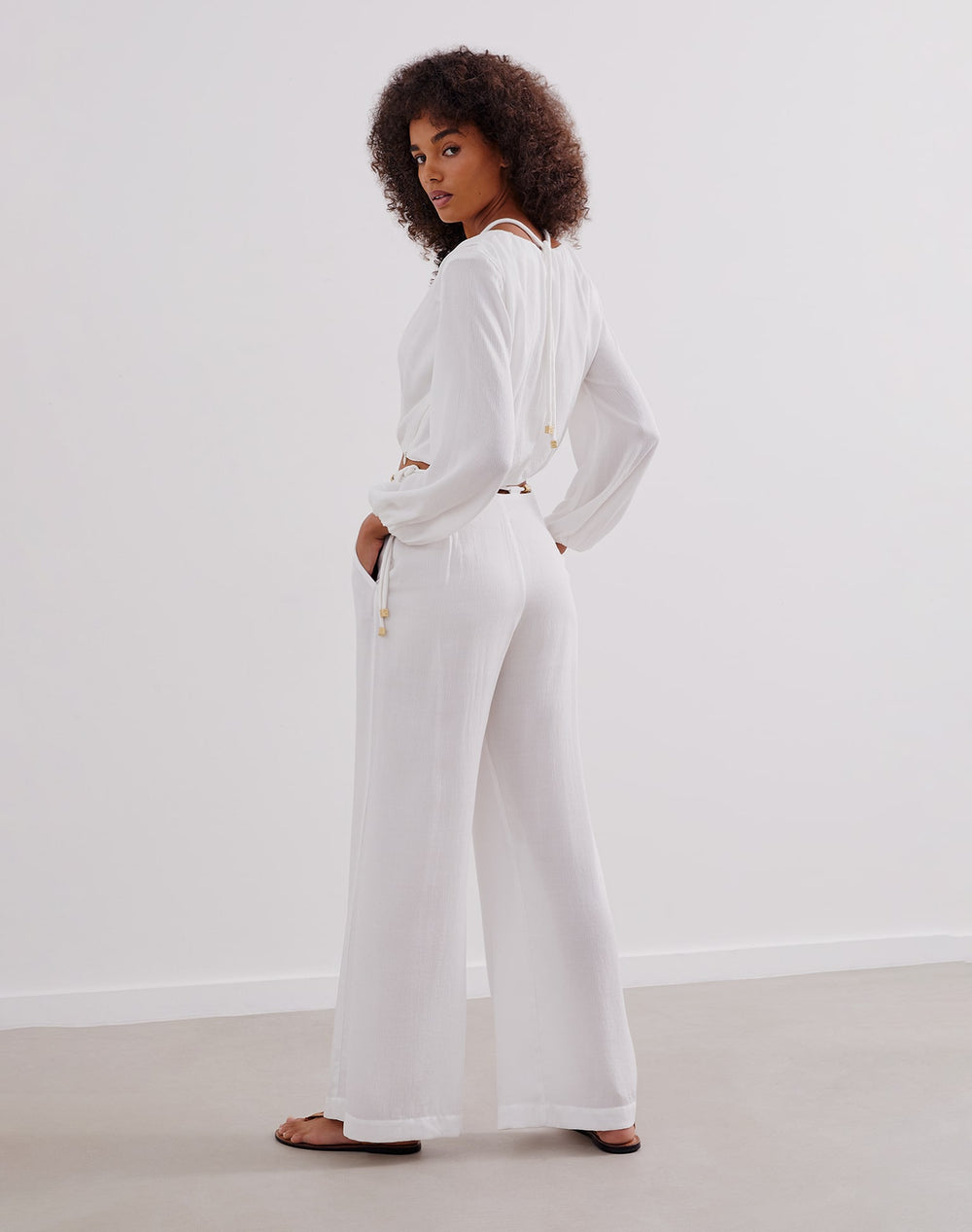 Miko Detail Pants (exchange only) - Off White