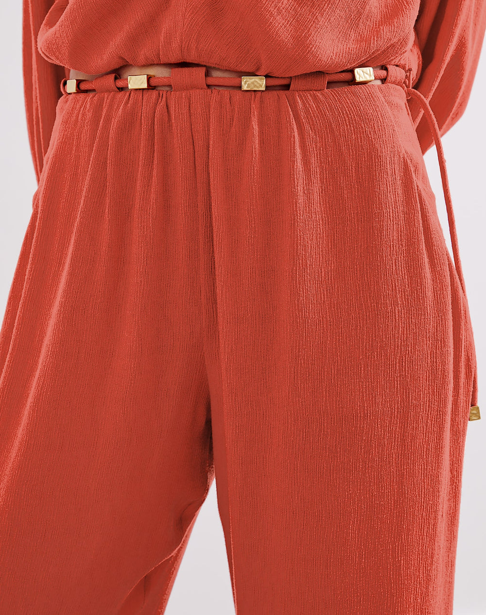 Miko Detail Pants (exchange only) - Brick