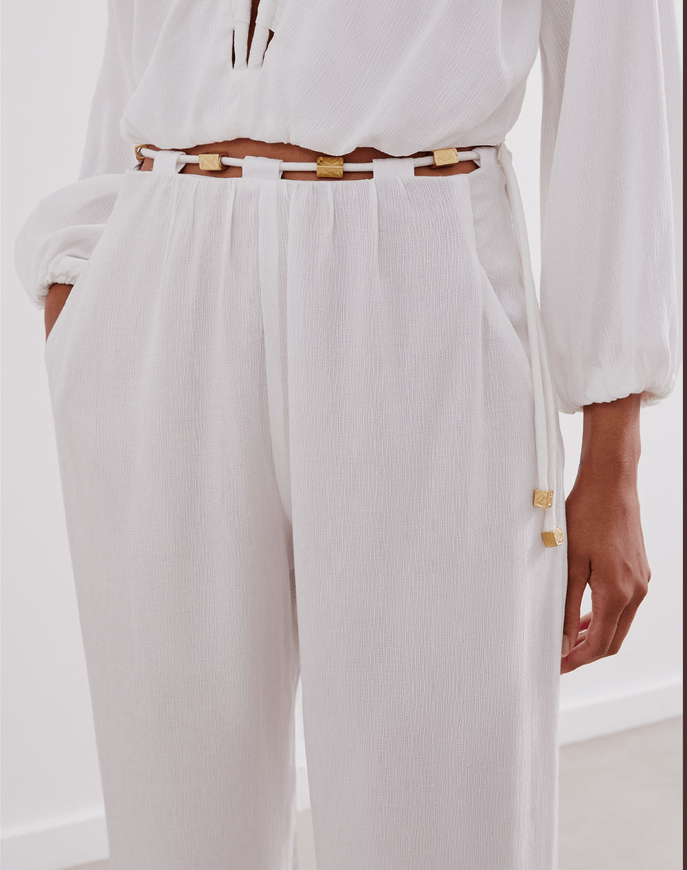 Miko Detail Pants (exchange only) - Off White