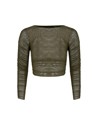 Mira Long Sleeve Top - Evergreen