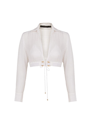 Alexia Detail Blouse - Off White