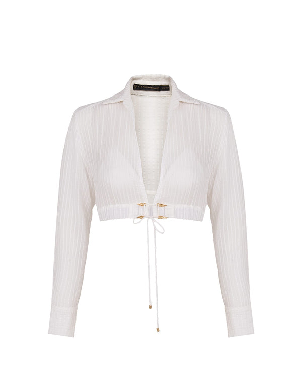 Alexia Detail Blouse - Off White