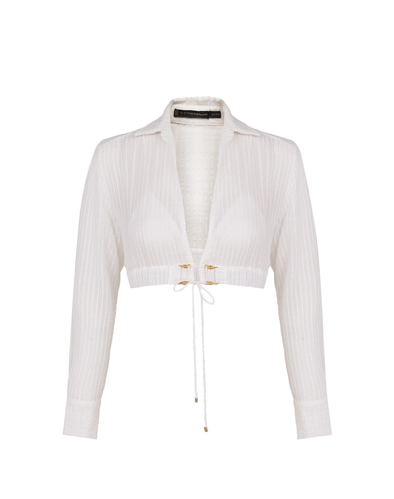 Alexia Detail Blouse - Off White