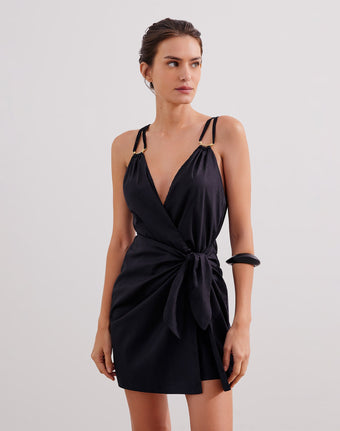 Shiso Short Dress - Black