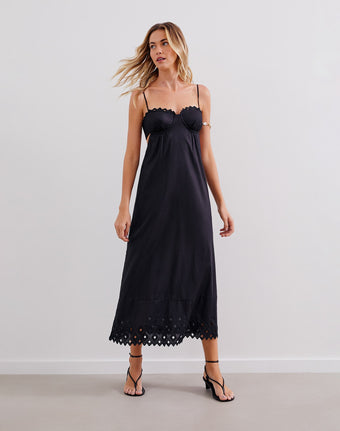 Tess Long Dress (exchange only) - Black