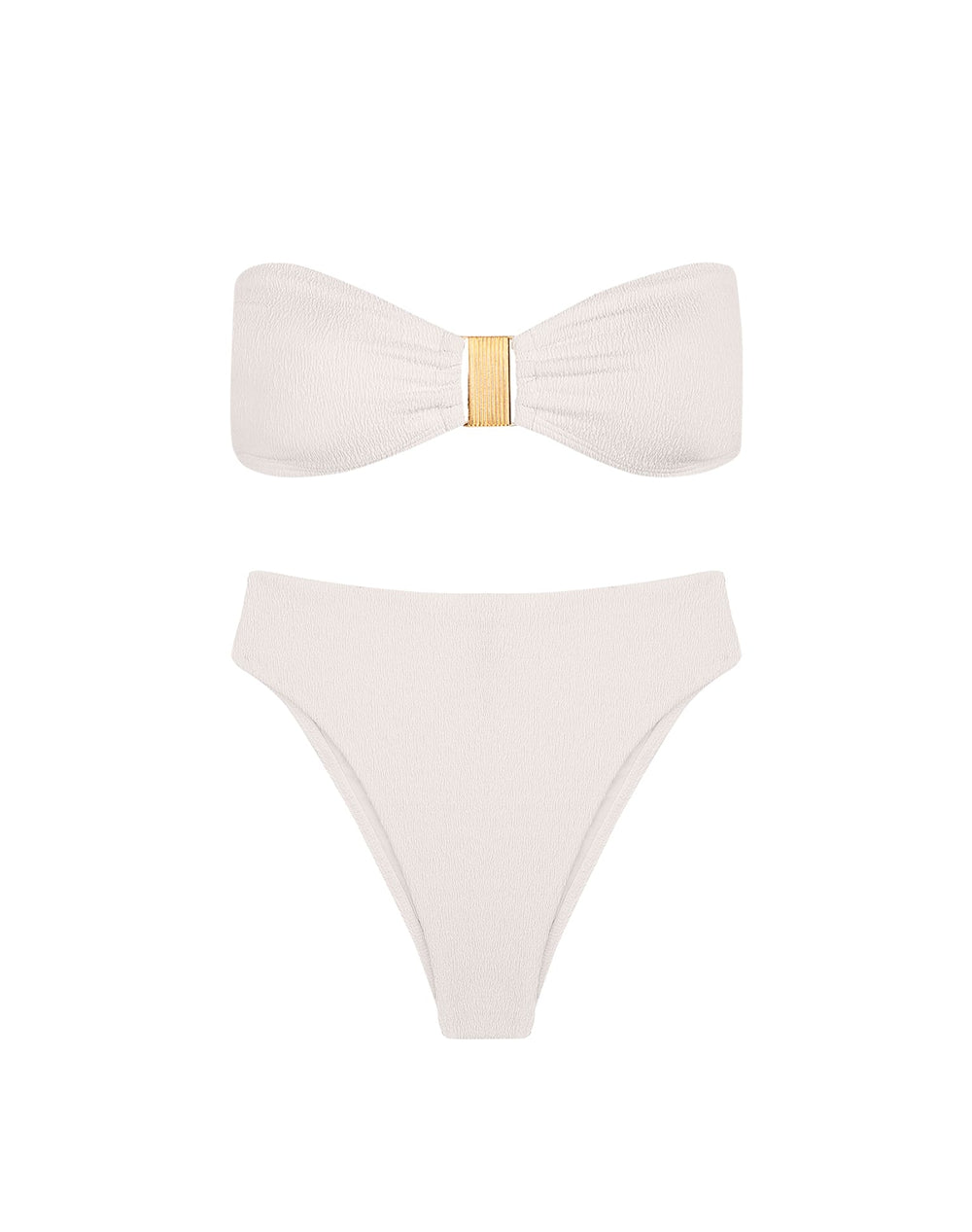 Firenze Gigi Hot Pant Bottom - White Brazilian / XS