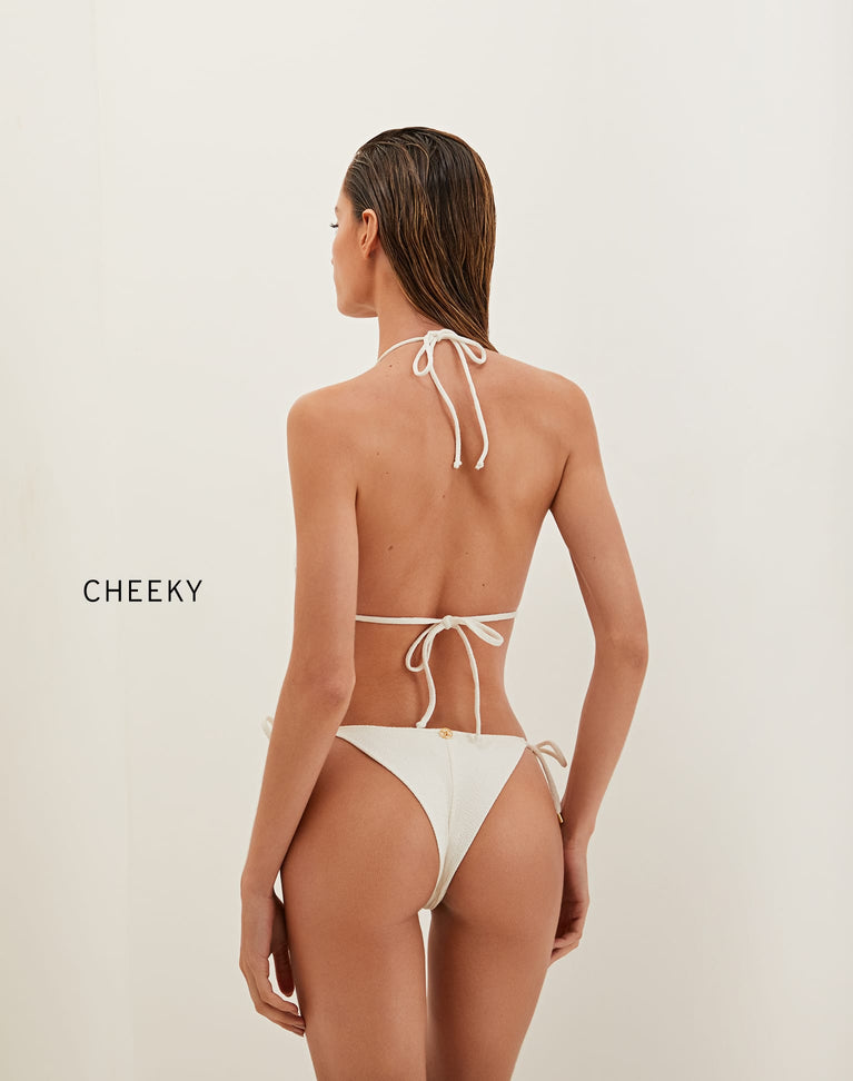 Firenze Tie Side Bottom - White Cheeky / XS