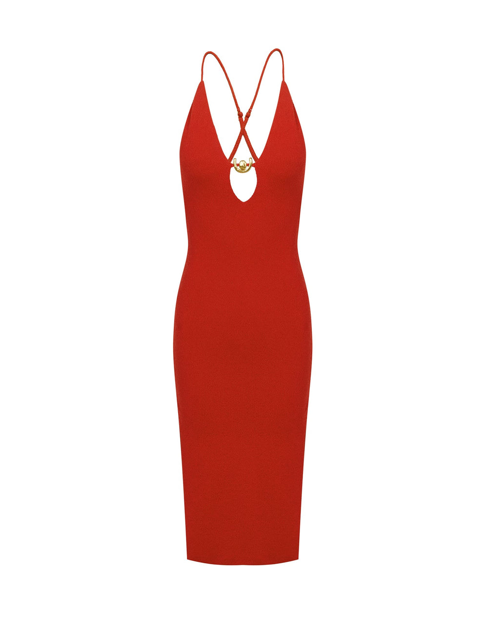 Firenze Isabela Midi Dress - Ruby XS