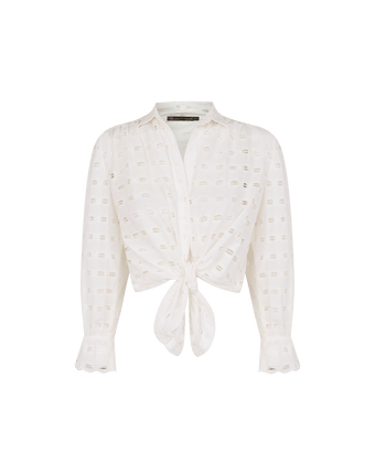 Eyelet Zita Blouse - Off White