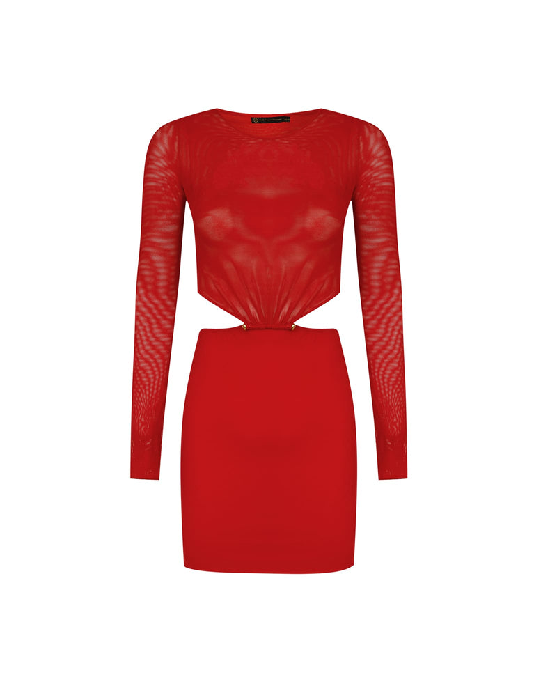 Naya Short Dress - Ruby XS