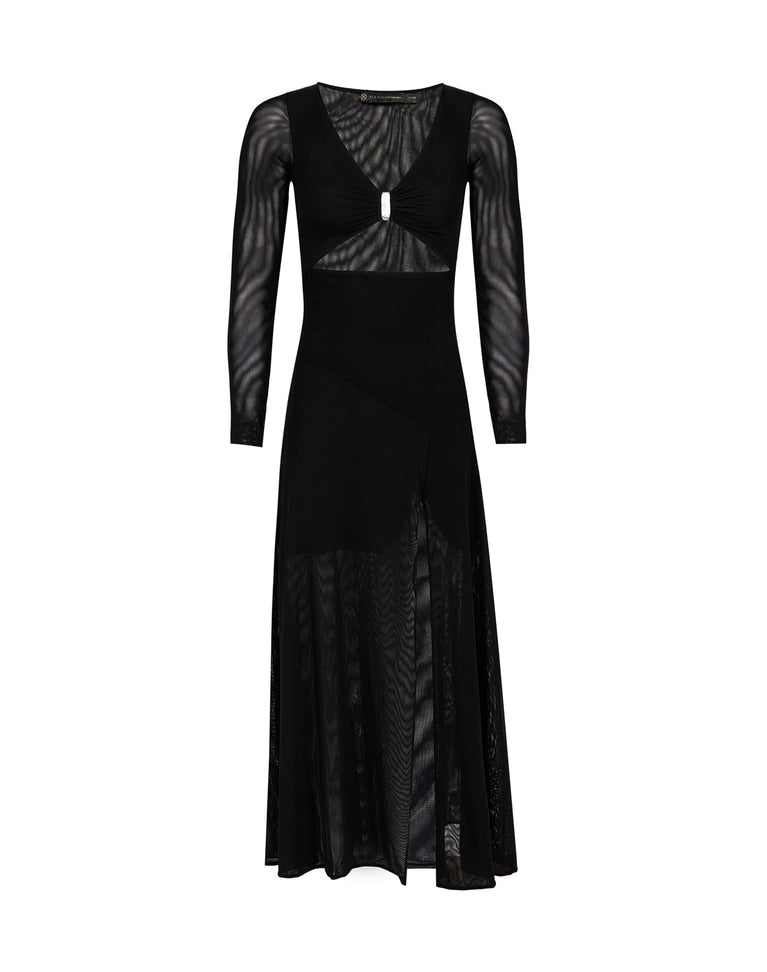 Yarin Long Dress - Black XS