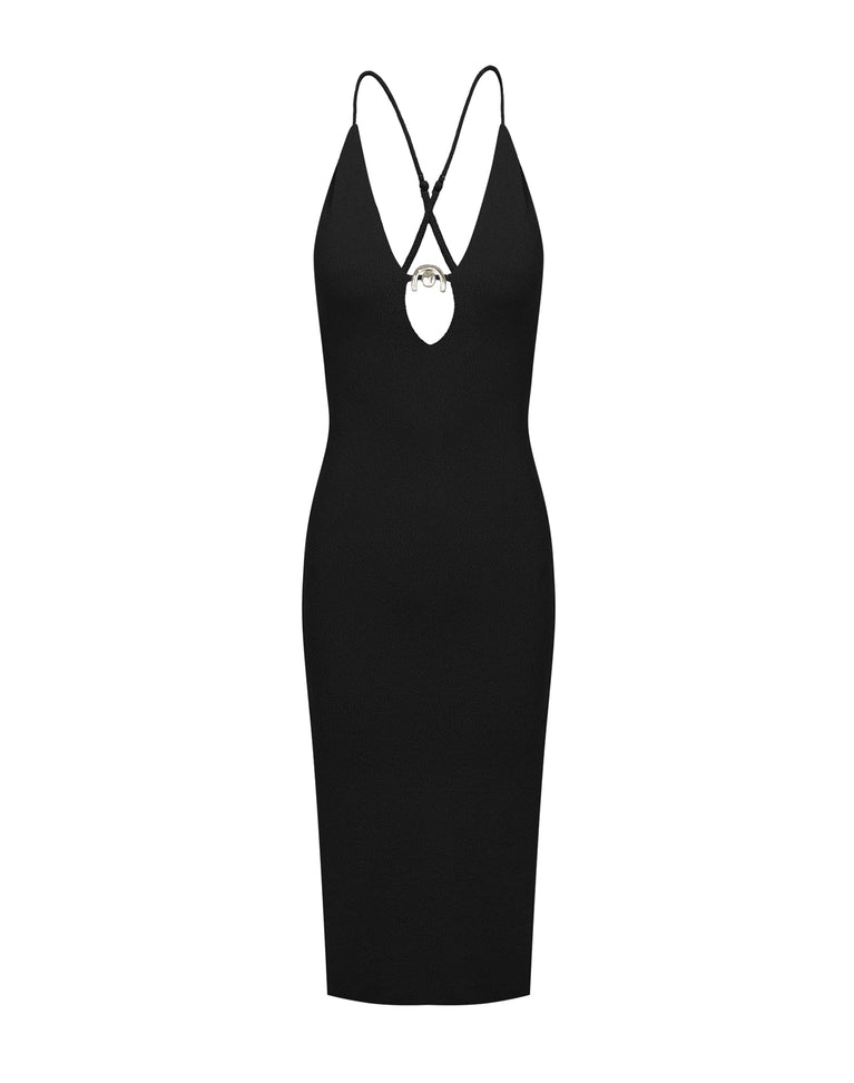 Firenze Isabela Midi Dress - Black XS