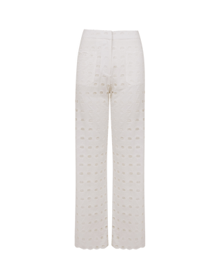 Eyelet Raya Pants - Off White XS