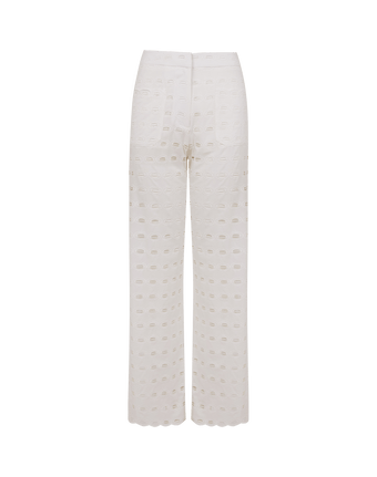 Eyelet Raya Pants - Off White